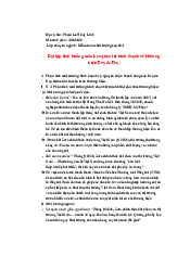 Bài tập tình huống - Quản trị kinh doanh| Đại học Kinh Tế Quốc Dân