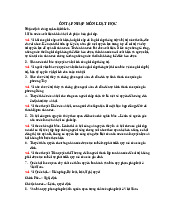 Bài tập Nhận định đúng sai - ôn tập | Trường Đại học Kinh tế – Luật