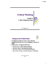 Critical Thinking Chapter 9 - Critical Thinking | Trường Đại học Quốc tế, Đại học Quốc gia Thành phố HCM