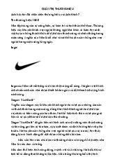 Quản trị thương hiệu - Câu hỏi ôn thi và tổng hợp kiến thức | Môn Quản trị học - Đại học Cần Thơ