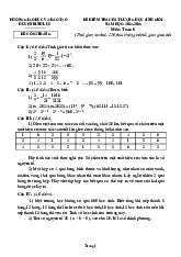 Đề kiểm tra HSG Toán 6 năm 2024 – 2025 phòng GD&ĐT Bình Lục – Hà Nam