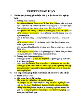 Bài tập phương pháp luận | Trường Đại học Luật - Đại học Quốc gia Hà Nội