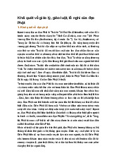 Khái quát về giáo lý, giáo luật, lễ nghi của đạo Phật