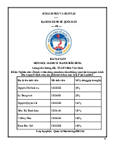 Nghiên cứu về hành vi tiêu dùng của nhóm khách hàng mục tiêu trong quá trình đưa ra quyết định mua sản phẩm nước hoa nam Jean Paul Gaultier | Môn Hành vi người tiêu dùng - Đại học Kinh Tế Quốc Dân