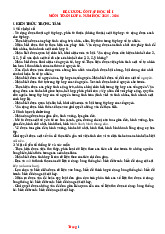 Đề Cương Ôn Tập Cuối HK1 Toán 6 Chân Trời Sáng Tạo 2025-2026