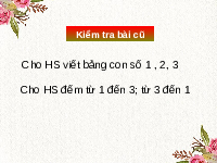 Giáo án điện tử Toán 1 Chương 1 Cánh diều: Các số 4,5,6