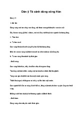 Tập làm văn lớp 5: Tả cảnh dòng sông Hàn