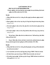 Gợi ý nội dung ôn tập môn Luật kinh tế | Trường đại học Mở Hà Nội
