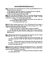 Bài tập môn Thị trường giá cả | Học viện Nông nghiệp Việt Nam