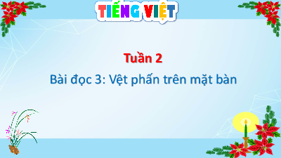 Bài giảng điện tử môn Tiếng viết 4 | Bài đọc 3 - Vệt phấn trên mặt bàn | Cánh diều