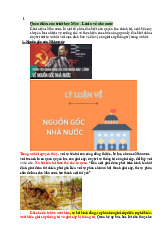 Quan điểm Mác - Lênin về Nhà nước và Vận dụng tại Việt Nam môn Triết học Mác - Lênin | Trường đại học Mở Hà Nội