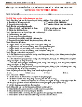 Tài liệu tham khảo ôn tập kiểm tra HK1 Khoa học tự nhiên 6 năm 2025 - 2026