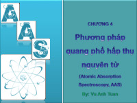 Chương 4: Phương pháp quang phổ hấp thụ nguyên tử | Bài giảng môn Phân tích bằng công cụ | Đại học Bách khoa hà nội