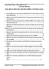 Đề cương Phương pháp nghiên cứu khoa học | Đại học Thương Mại