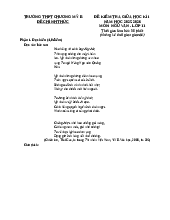 đề kiểm tra giữa kì 1- 11