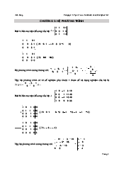 Buổi 3 Hệ phương trình - giải nhập môn ma trận | Đại học Sư phạm Hà Nội