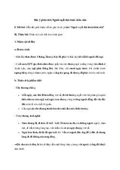 Dàn ý phân tích Người ngồi đợi trước hiên nhà | Văn mẫu 11 Chân trời sáng tạo