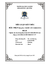 Tiểu luận Nghiên Cứu Thị Trường ASUS ROGPHONE | Môn Nghiên cứu Marketing - Đại học Gia Định