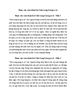 Văn mẫu lớp 6: Đoạn văn cảm nhận bài thơ Cửu Long Giang ta ơi (4 mẫu) | Kết nối tri thức