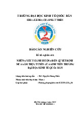 BÁO CÁO NGHIÊN CỨU | Học viện Hành chính Quốc gia