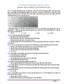 TOP 11 Câu hỏi trắc nghiệm Sinh học 9 bài 28: Phương pháp nghiên cứu di truyền người (có đáp án)