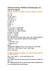 Toán lớp 5 trang 135 Nhân số đo thời gian với một số có đáp án