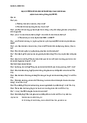 Ngân hàng đề cuối kì môn Triết học Mac Lenin | Trường Đại học Ngoại ngữ, Đại học Đà Nẵng
