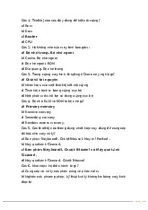 Đề cương môn Công nghệ thông tin - Trường Đại học Văn Hiến.