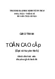 Tài liệu đại số tuyến tính môn toán cao cấp | Trường Đại học Kinh tế Thành phố Hồ Chí Minh