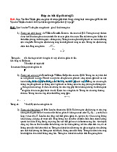 Đáp án bài tập chương 1 | Môn Hóa vô cơ 1 - Đại học Sư phạm Kỹ thuật Thành phố Hồ Chí Minh