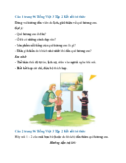 Giải SGK Tiếng Việt 3 trang 96 Bài 21: Nhà Rông - Nói và nghe | Kết nối tri thức