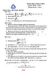 Đề Thi Thử Vào 10 Môn Toán THCS Lương Thế Vinh Có Đáp Án-Lần 4