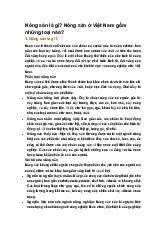 Nông sản là gì? Nông sản ở Việt Nam gồm những loại nào?