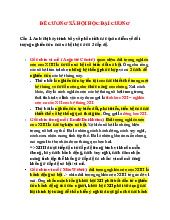 ĐỀ CƯƠNG XÃ HỘI HỌC ĐẠI CƯƠNG: Phân Tích Đối Tượng Nghiên Cứu và Đóng Góp của Các Tư Tưởng