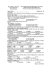 Đề thi chính thức tiếng anh K18 M401 - Ielts Writing | Trường Đại học Sư Phạm Hà Nội