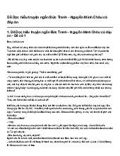 Đề Đọc hiểu truyện ngắn Bức Tranh - Nguyễn Minh Châu có đáp án | Ngữ văn 10