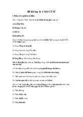 Đề thi học kỳ 1 môn Lịch Sử lớp 8 năm học 2024 - 2025 | Bộ sách Chân trời sáng tạo