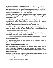 Hệ Thống Phương Pháp Kế Toán môn Kế toán quản trị | Trường Đại Học Thái Nguyên