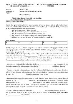 Tài liệu Tiếng Anh nâng cao kỳ thi HSG QG THPT