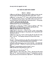 Bài tập về các nguyên mẫu cổ điển  - Cơ sở vật lí | Đại học Sư Phạm Hà Nội