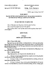 Nghị Quyết 351.2017: Quy Định Thể Thức Văn Bản Quy Phạm Pháp Luật | Môn Pháp luật đại cương - Học viện Hành chính Quốc gia