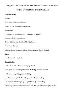 Tiếng Anh lớp 6 unit 3 Looking back