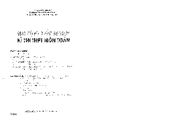 Giải bộ đề trắc nghiệm kỳ thi THPT môn Toán – Lê Hồng Đức