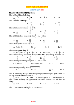 TOP 20 đề ôn tập toán lớp 7 giữa học kì năm 2023-2024 (có đáp án)