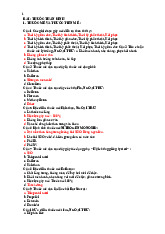 Câu Trắc Nghiệm Thuốc Gây Mê và An Thần | Trắc nghiệm Hóa dược