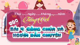 Giáo án điện tử Tiếng Việt 4 Tập Đọc Chân trời sáng tạo: Công chúa và người dẫn chuyện