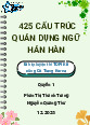425 cấu trúc quán dụng ngữ Hán Hàn | Đại học Thái Nguyên