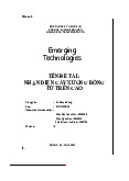 Báo Cáo Emerging Technologies nhóm 8 - Công nghệ thông tin | Đại học Hoa Sen