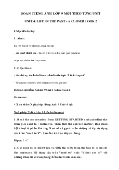 Unit 4 lớp 9 A closer look 2