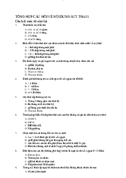 Đề cương ôn tập về Suy thai có đáp án